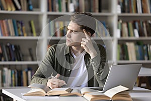 Student guy stuck on difficult task for hours without progress