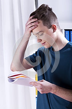 Student with homework problem