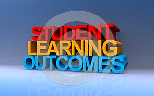 student learning outcomes on blue
