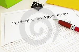 Student loan application