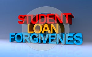 student loan forgivenes on blue