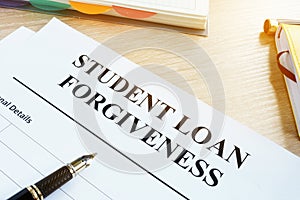 Student loan forgiveness form.