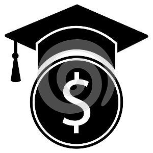 Student Loan icon. Academic scholarship sign. Education savings symbol. flat style