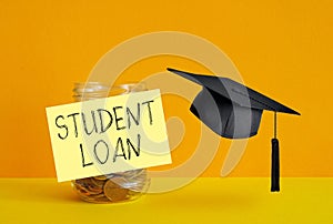 Student loan relief is shown using the text. Student Loan Repayment Options