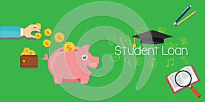 Student loans debt for education