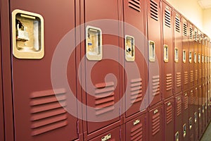 Student Lockers University School Campus Hallway Storage Locker