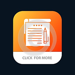 Student, Notes, Note, Education Mobile App Icon Design