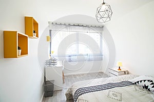 student room with bed and desk