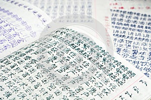 Student`s Workbooks with Chinese Characters