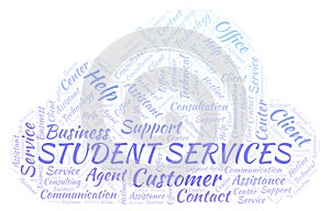 Student Services word cloud.