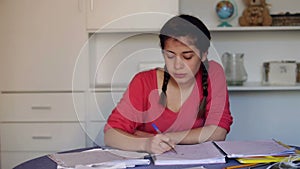 A student spends on learning at home