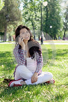 Student talking on the phone