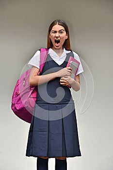 Student Teenager School Girl Yelling