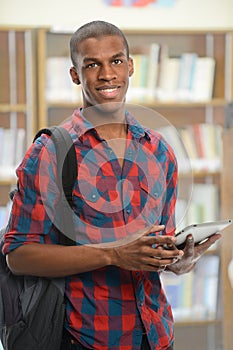 Student Using Electronic Pad