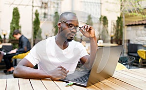 Student Using Laptop