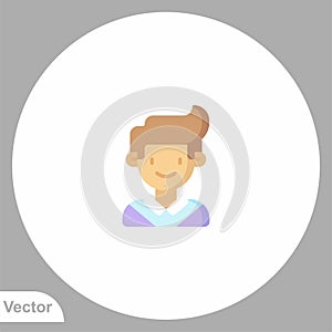 Student vector icon sign symbol