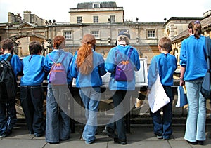 Students at Bath, England