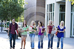 Students Carrying Books