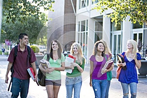 Students Carrying Books