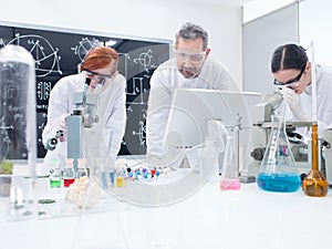 Students in chemistry lab photo