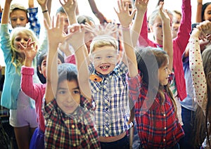 Students Children Cheerful Happiness Concept