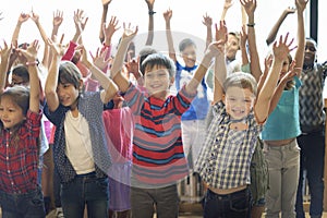 Students Children Cheerful Happiness Concept