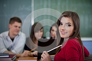 Students in classroom