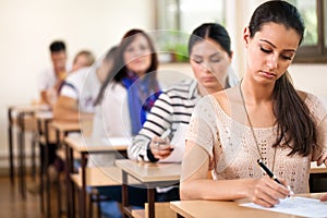 Students in a classroom