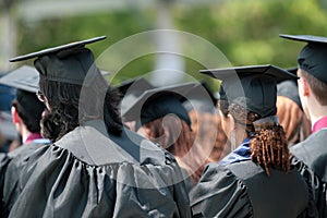 Students at commencement