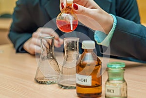 Students experimenting and discovering in science class