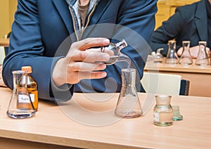 students experimenting and discovering in science class