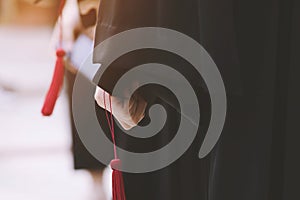 Students are graduating from university.