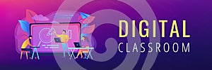 Digital classroom header banner.