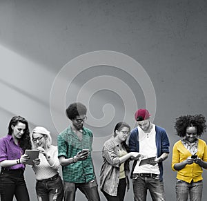 Students Learning Education Social Media Technology