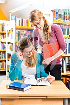 Students in library are a learning group