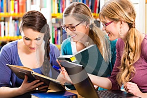 Students in library are a learning group