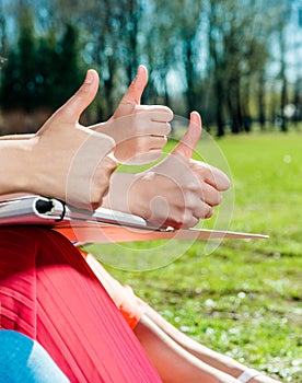 Students outdoors