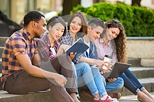 Students outdoors