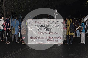 Students of several universities protesting against NRC