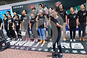 Students singing event for memorizing China Tiananmen Square protests of 1989