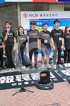 Students singing event for memorizing China Tiananmen Square protests of 1989