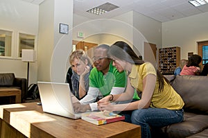 Students in Student lounge