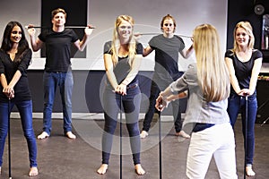 Students Taking Dance Class At Drama College