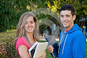 Students with Text books