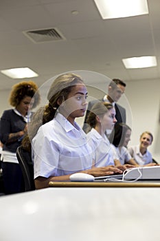 Students using Computers