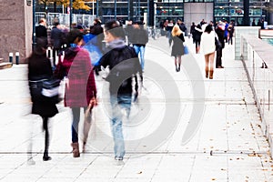 Students on the way to the highschool photo