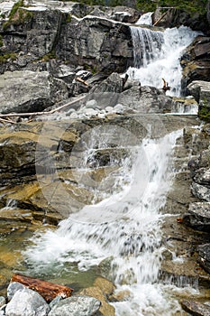 Studeny potok in High Tatras mountains, Carpathia