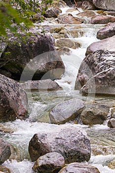 Studený potok vo Vysokých Tatrách, Karpaty