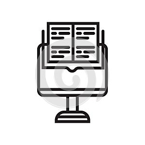 Studies icon vector sign and symbol isolated on white background, Studies logo concept