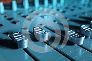 Studio of the audio recording.